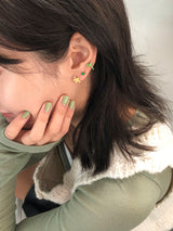 Pastel doodle piercing (Apple green)