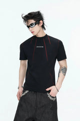Contrast Stitch Slim T-Shirt