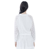 フラワーシフォンチョゴリTシャツ ホワイト