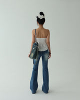 Qwz Pocket Washing Bootcut Jeans