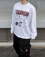 エスカングラフィックロングスリーブTシャツ