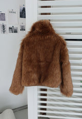 [MADE] Raccoon Kara Zip-Up Fur Jacket