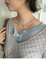 Luce Pearl Bead Necklace (2color)