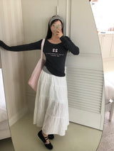 [MADE] ナード,シースルー レタリング Tシャツ
