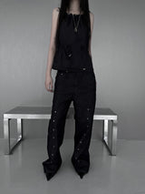 line rivet unique denim