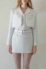 [Seow] Glow Tweed Mini Dress