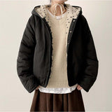Disco Pop Duc Thick Sleeve Punching V-Neck Knit