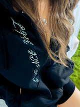 Dozzing hooded zip-up ( Navy )