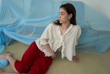 Moi ruffle blouse_ivory