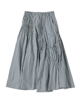 26SS WOMAN チェックシャーリングロングスカート