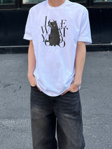 Black Cat printing half sleeve