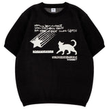スターアンドキャットジャカードニットハーフTシャツ