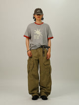 HE リンガー スター プリント 1/2 T