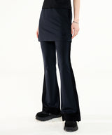 レイヤード ブーツカット ジャージー パンツ - 2 COLOR / Layered Bootcut Jersey Pants