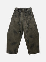 Trenon Belted Washed Balloon Pants 2C