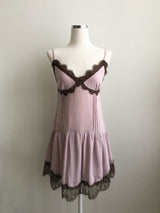 Dolce lace slip mini dress