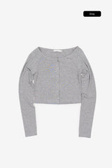 Lorric cropped button tee