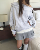Lace pleated skirt