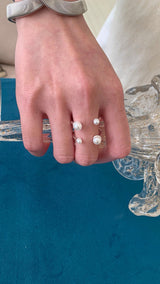 Pearl piercing 2layered ring
