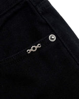 Metal Triclipse Regular Fit Bootcut Cotton Pants Black