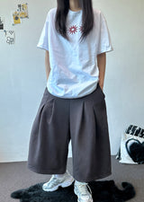 Rugby Double Pintuck Keyring Wide Bermuda Shorts 4color