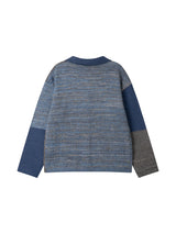 MELANGE KNIT JACKET (NAVY)