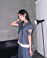 (2color) Natsu Frill Wrinkle Jacket