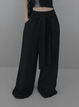 Tie Maxi Wide Sweatpants
