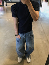 Lef Two-Pocket Curved Denim Pants