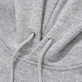 KIRSH PLAIN CHERRY ARCH LOGO CROP HOODIE [MELANGE GRAY]