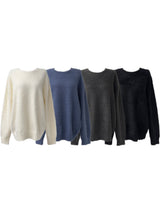 overfit angora round knit (unisex / 4color)