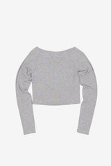 Lorric cropped button tee
