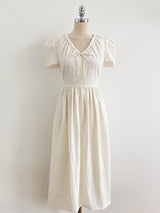 Cossel Ribbon String Flared Long One Piece