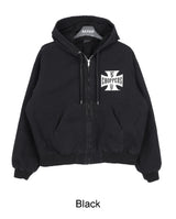 Kira Vintage Quilted Hooded Jumper