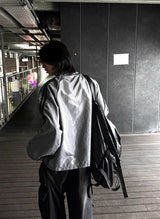 Lightweight High-Neck Side Track Wind Jacket