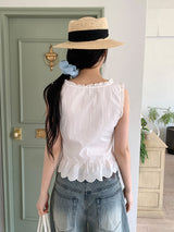 LACE PUNCHING BLOUSE (2C)