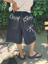 [Unisex] シックレタリングバミューダパンツ