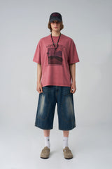 Pigment Road Printed Short-Sleeved