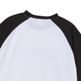 25SS CONNECT LOGO RAGLAN SHORT SLEEVE T-SHIRT BLACK