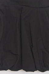 バルーンフィットコットンミニスカート Black
