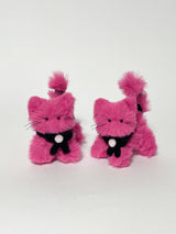 Myomyo cat keyring_magenta