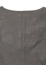 COWL NECK BLOUSE, DARK BROWN