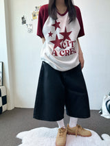 Blackberry Wide Fit Dark Denim Bermuda Shorts