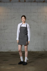 MEOW CROP MINI DRESS / GRAY 