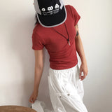 ロバック ベーシック ラウンド 半袖 Tシャツ