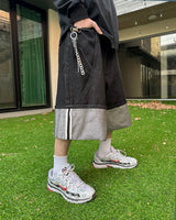 Psel selvage bermuda pants(Black)