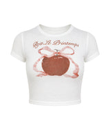 Ria French Apple Ribbon Tee
