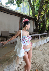 frill cotton big shoulder bag