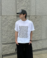 English lettering short sleeve t-shirt