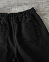MP ウォッシュカーブドパンツ BK